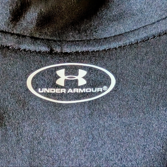 Under Armour Blue and Black Quarter-Zip Pullover - Picture 5 of 5